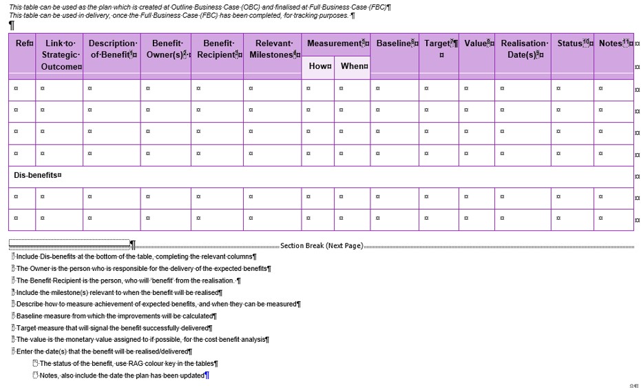 Tracker template